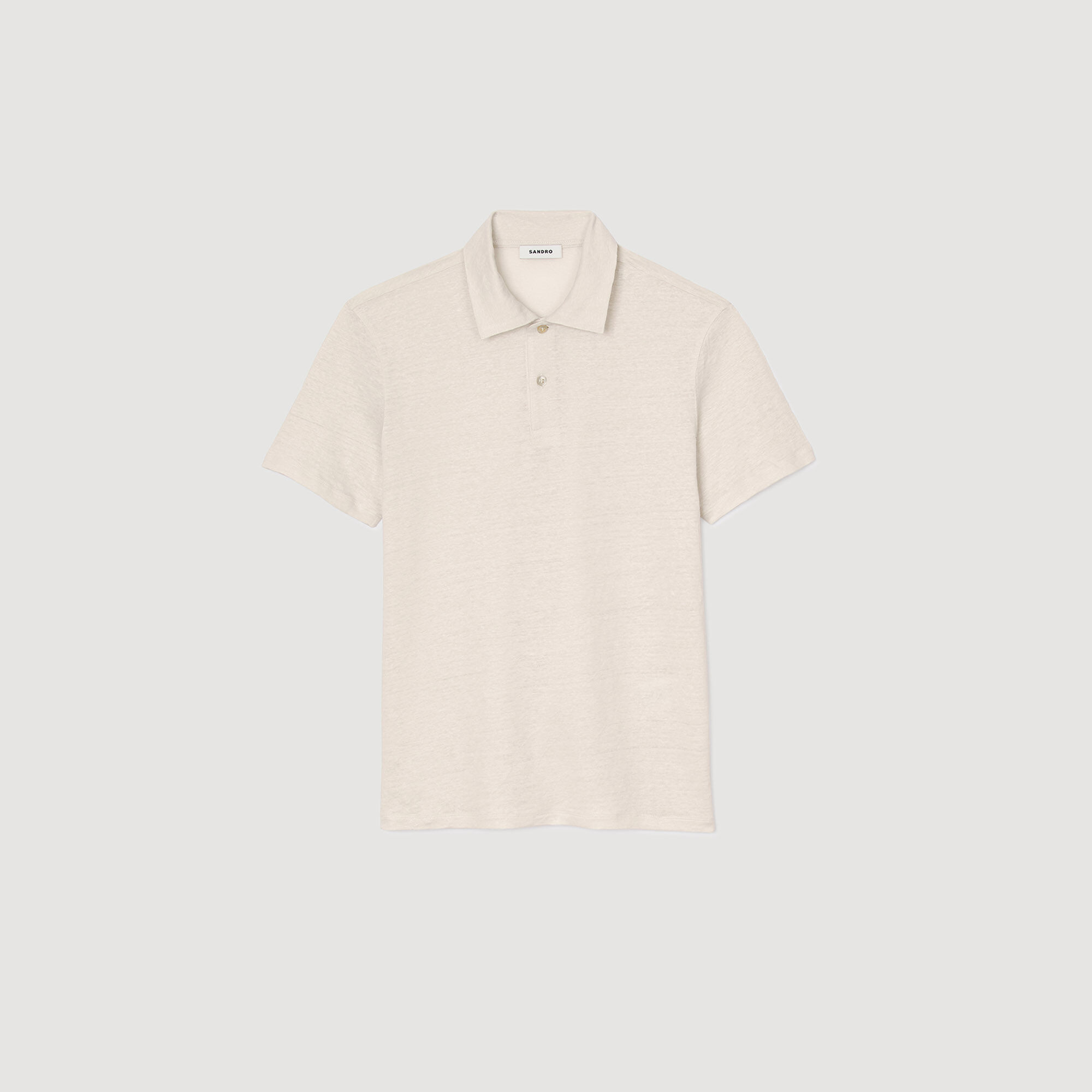 Linen polo shirt