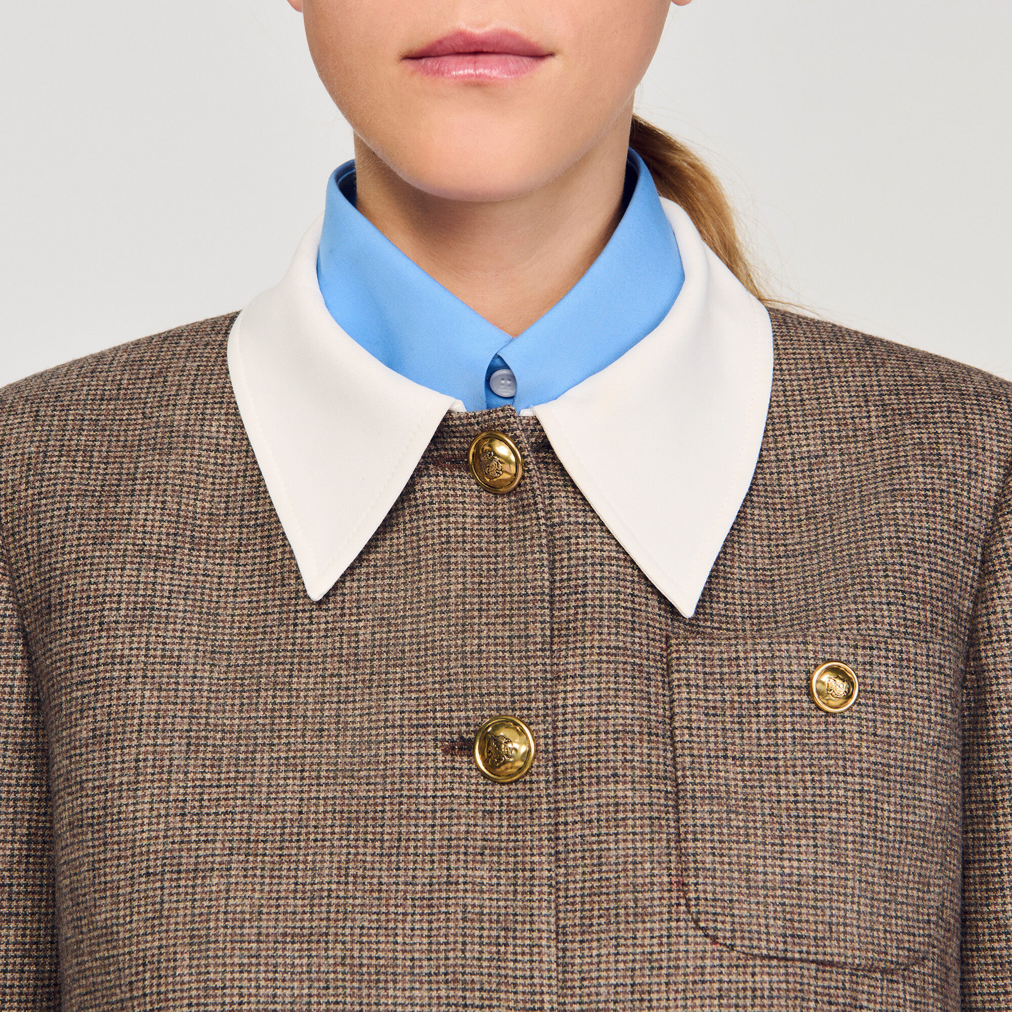 Houndstooth suit jacket