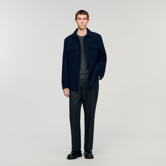 Wool overshirt