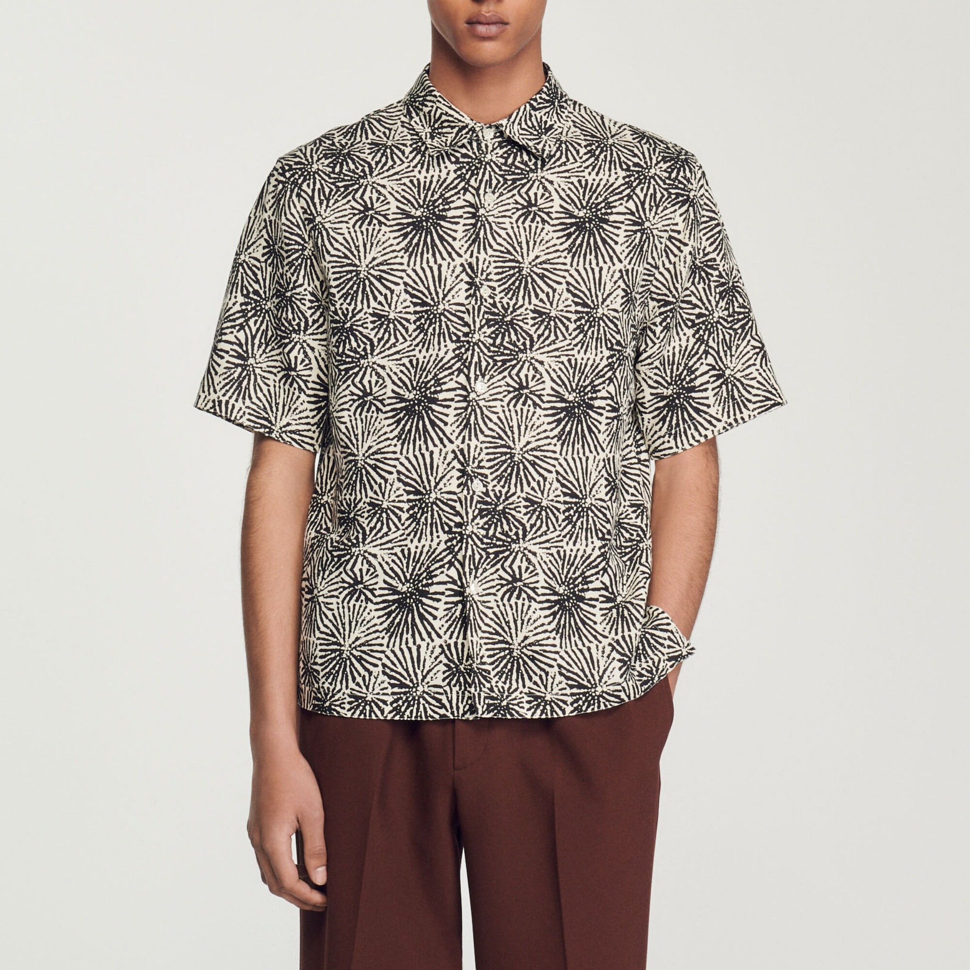 Oversized printed shirt