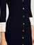 Two-tone knit maxi dress