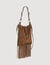 Leather and suede fringe bag