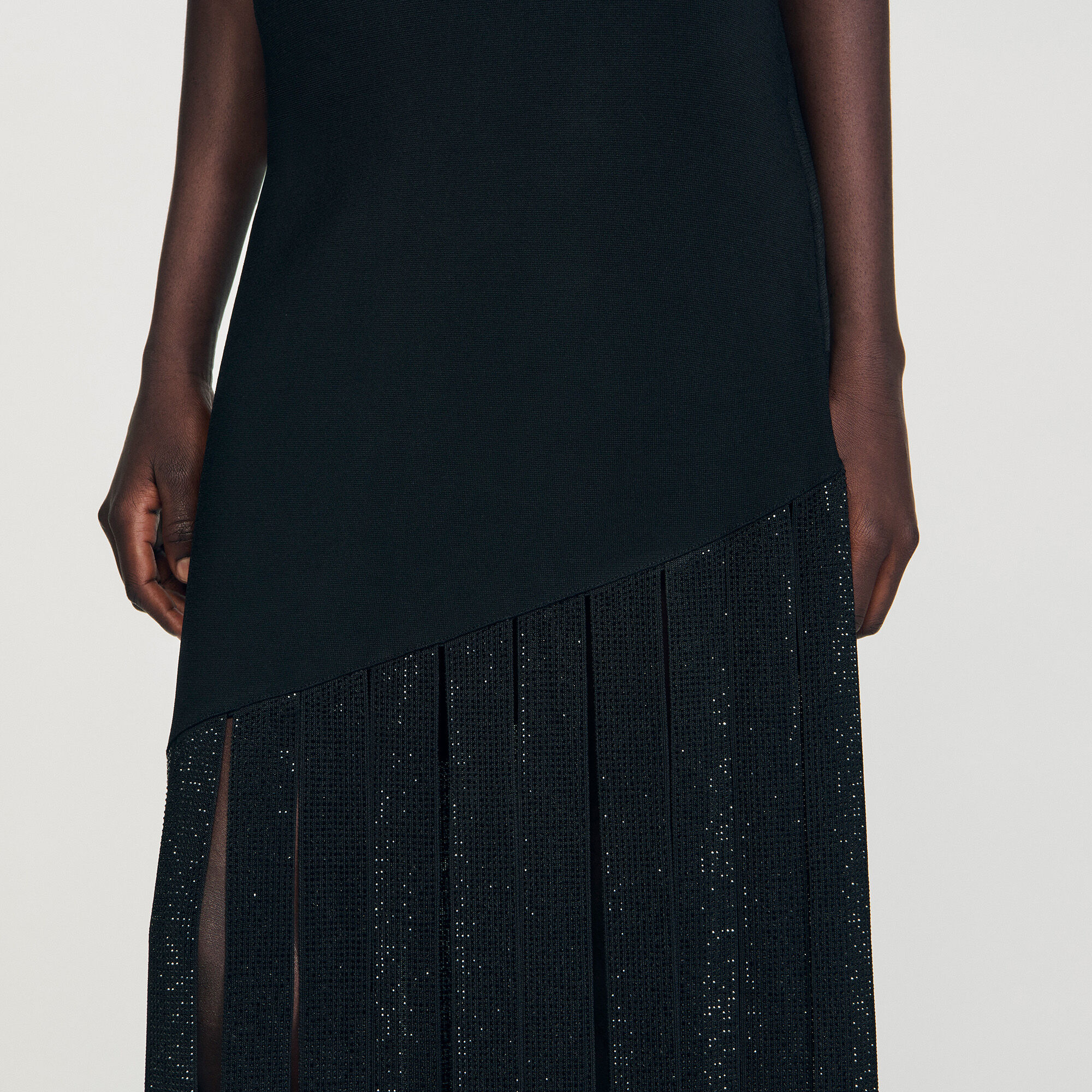 Fringed maxi dress