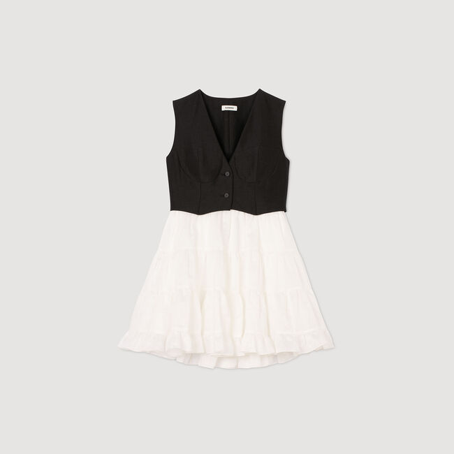 Two-tone short dress