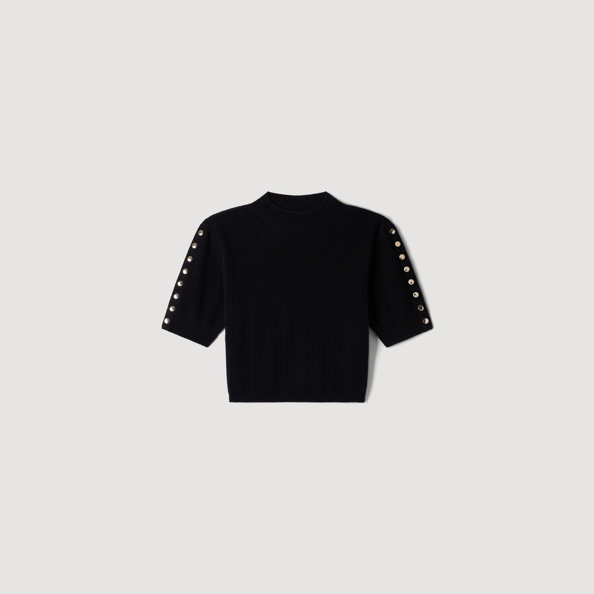 Cropped wool and cashmere jumper - Women | Sandro