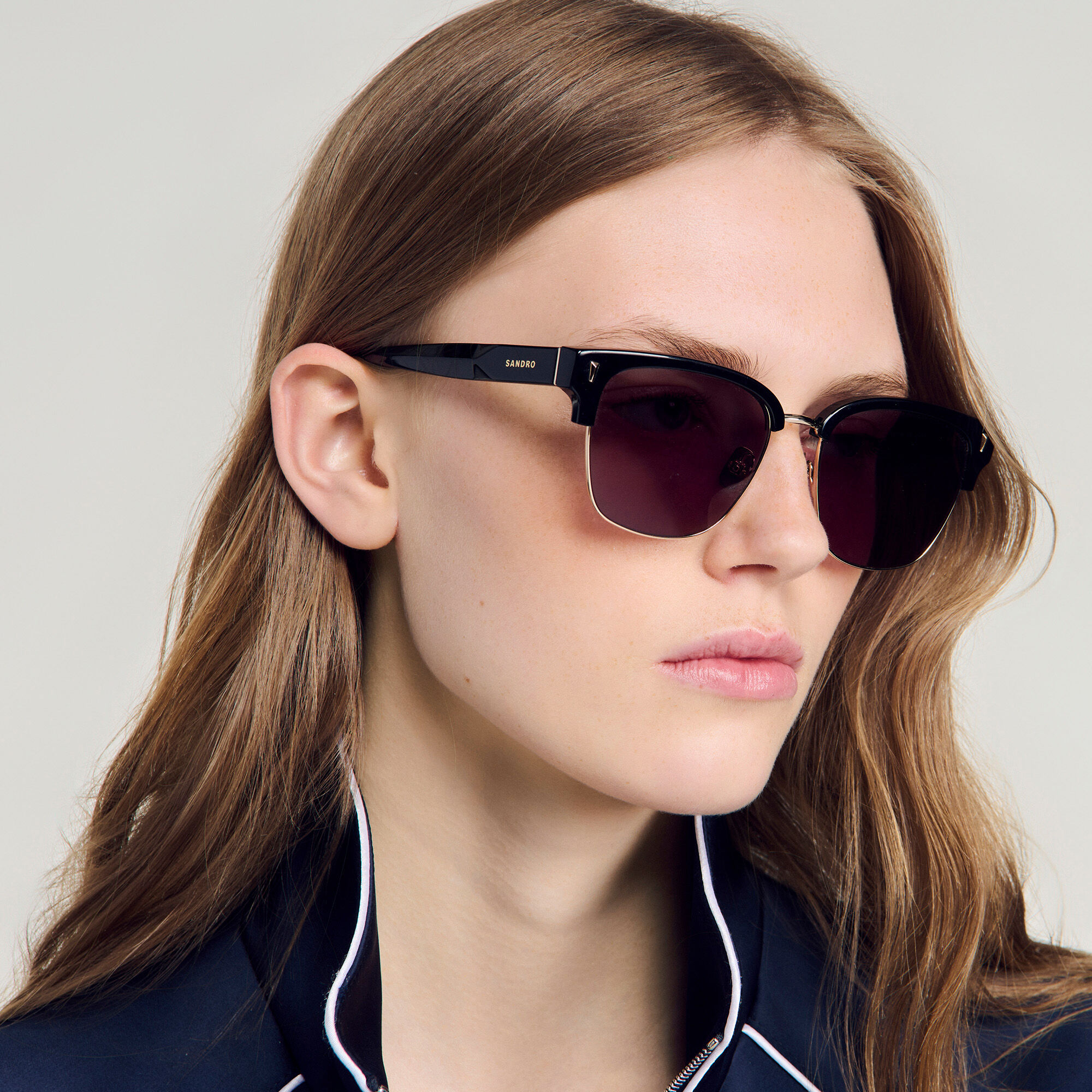 Acetate logo sunglasses