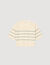 Cropped striped knitted jumper