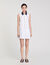 Short dress with contrasting collar
