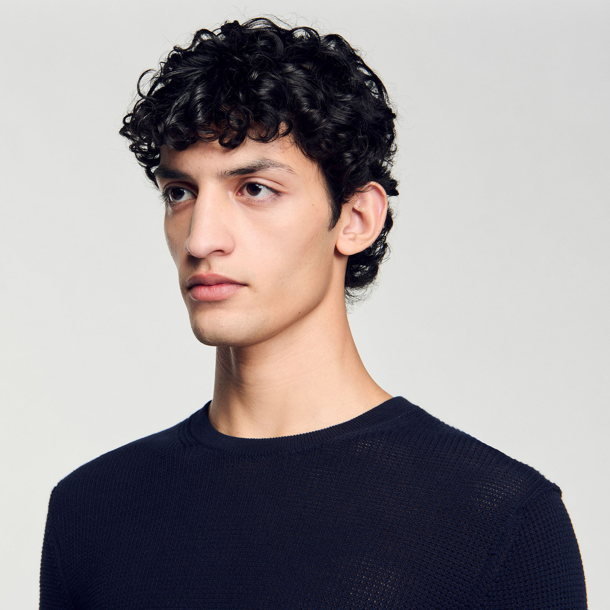 Textured knit jumper