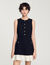 Two-tone tweed short dress