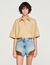 Cotton shirt with rhinestones