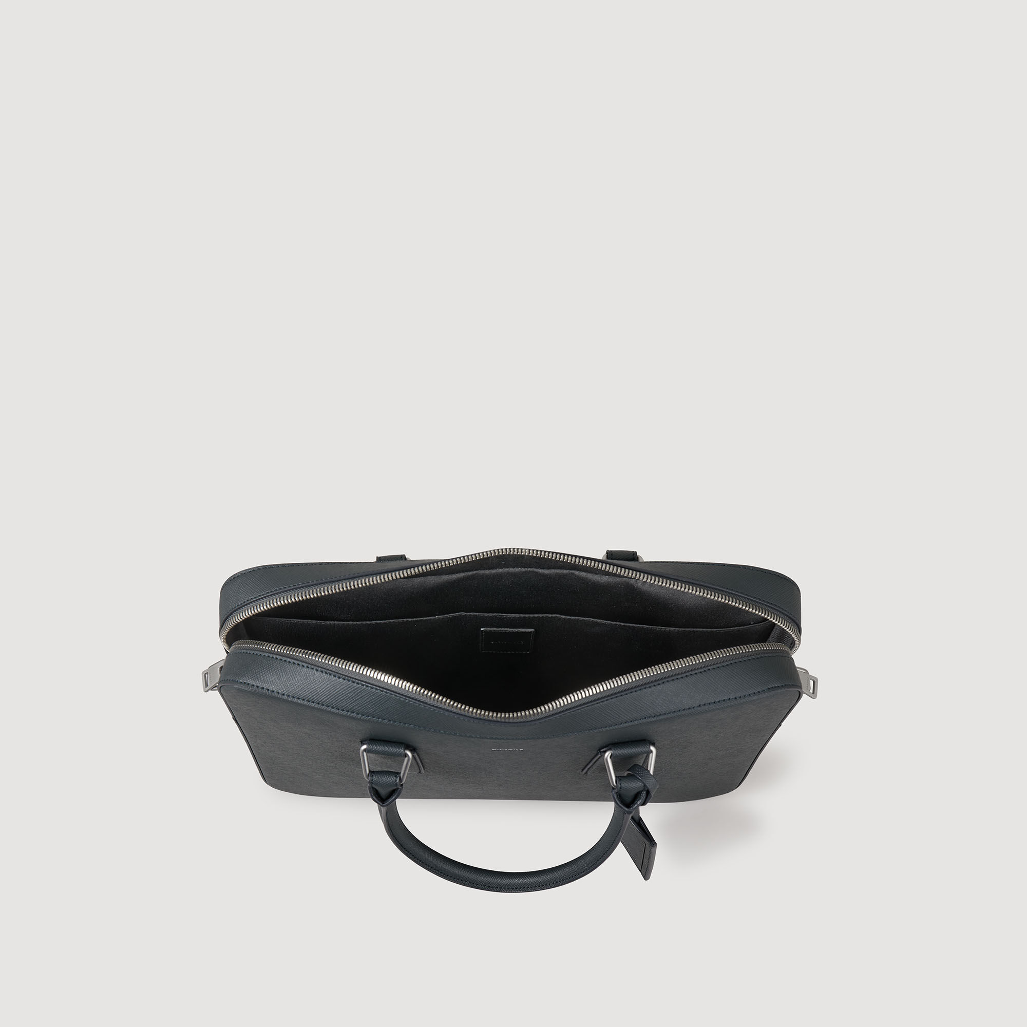Reconstituted leather briefcase