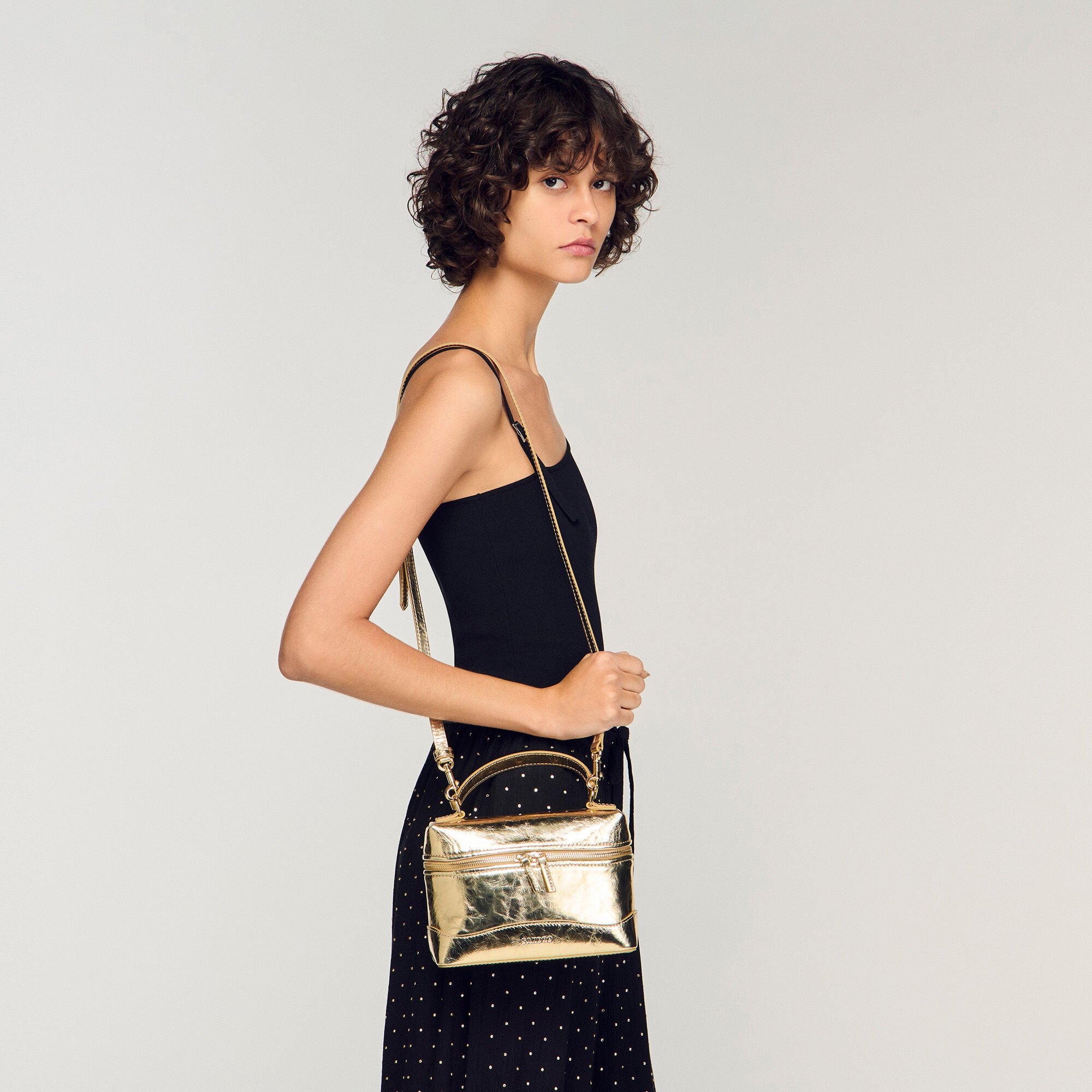 Tangolino metallic leather bag