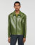 Zip-up leather jacket
