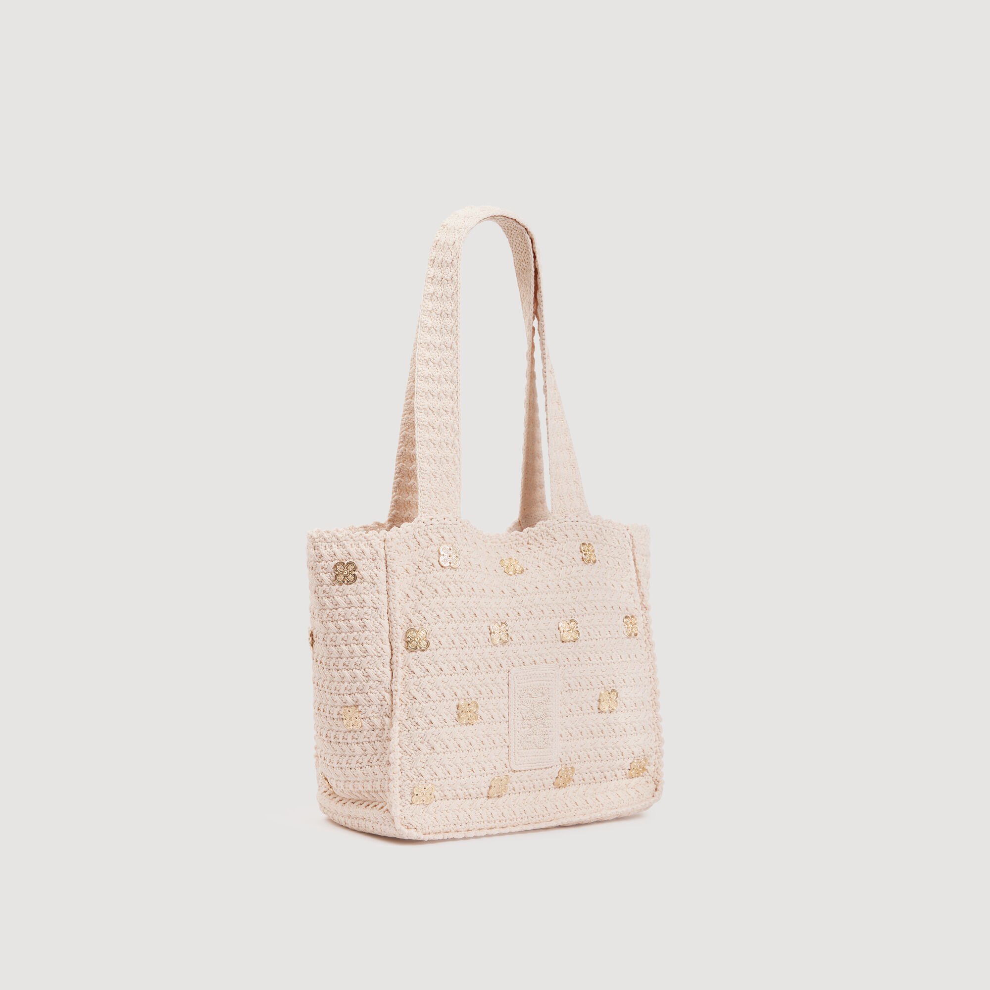 Crochet bag with tassels