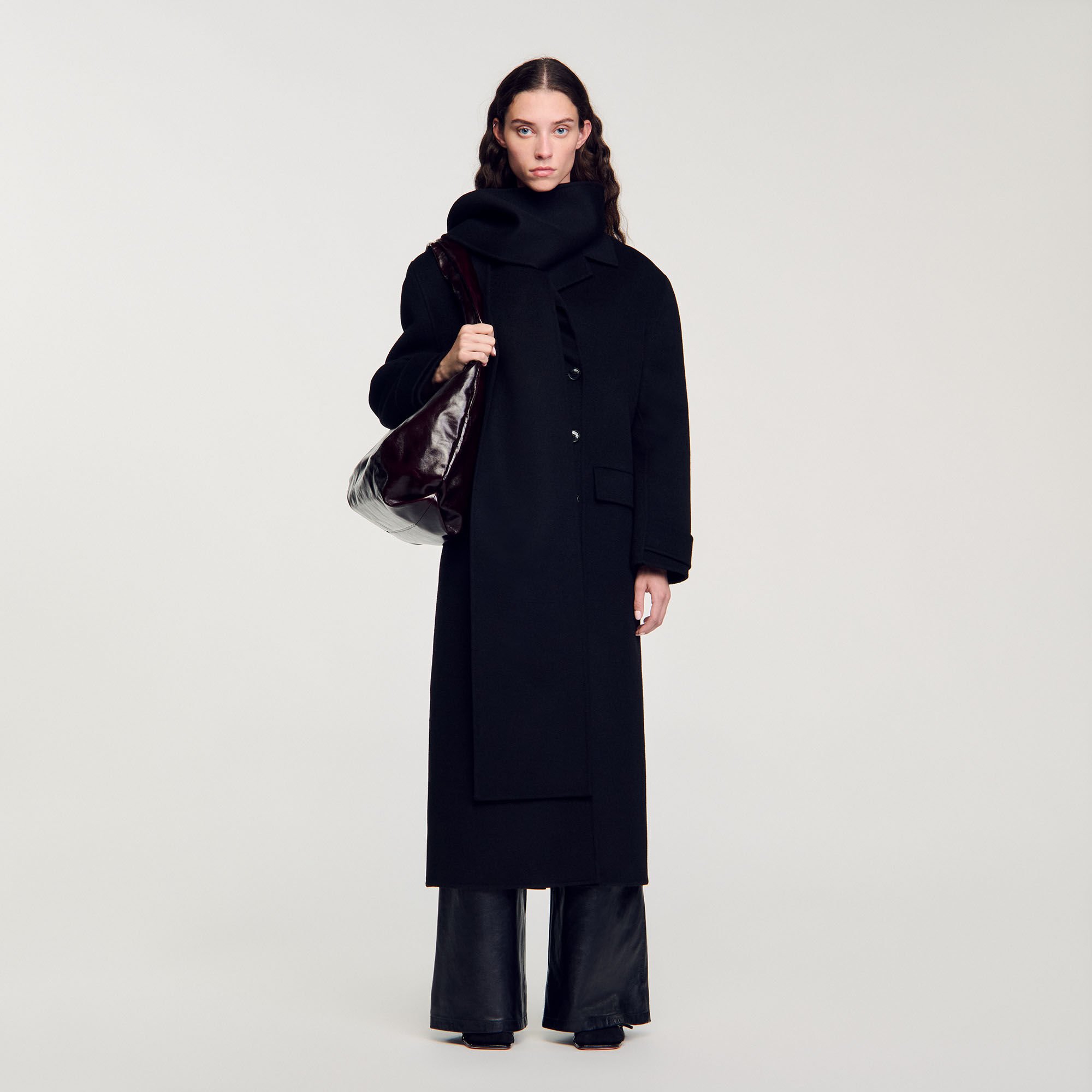 Wool coats for women Sandro Paris