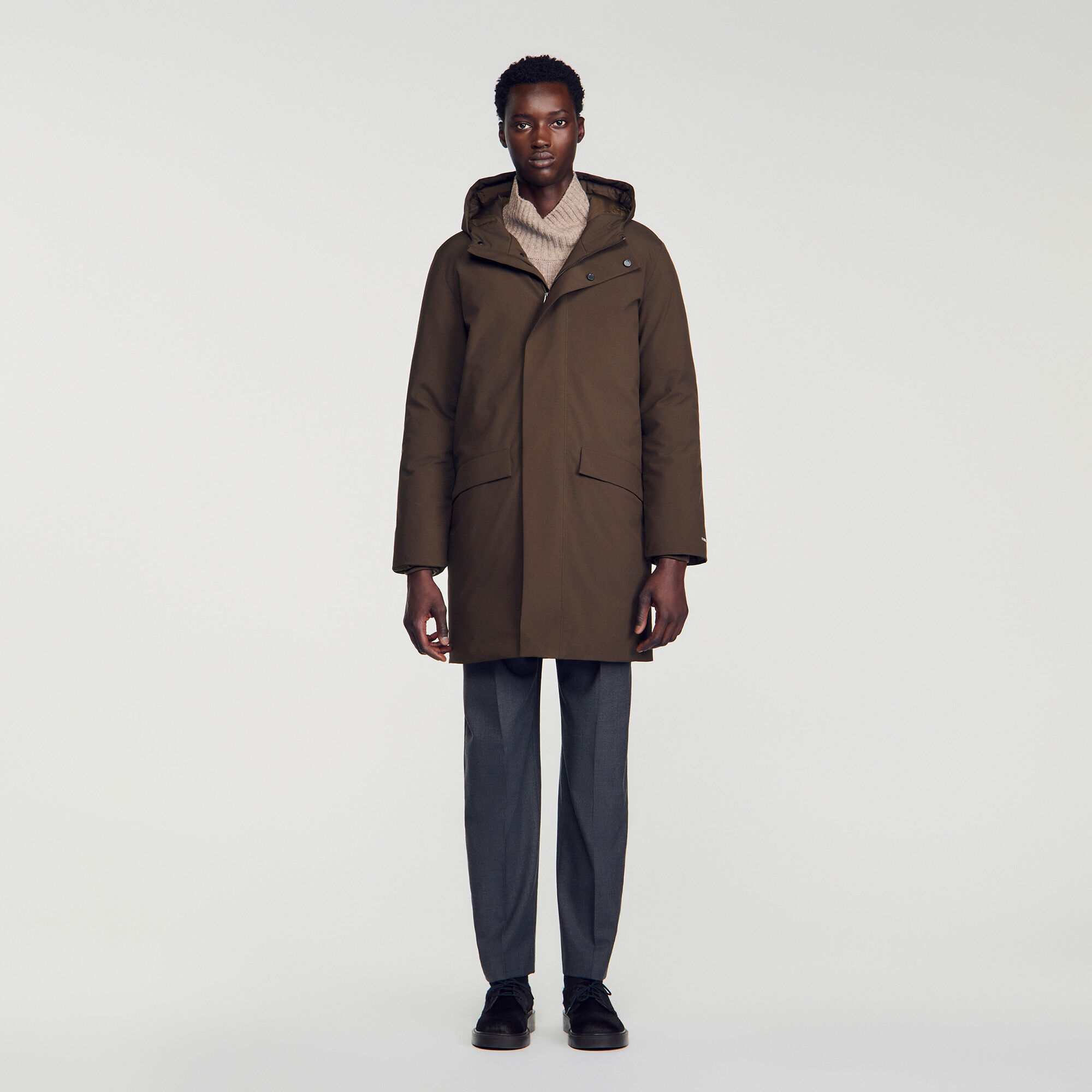 Zip-up hooded parka - Men | Sandro