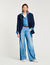 Jeans with contrasting panels
