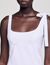 Dual-material short dress