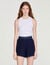 High-waisted crochet shorts