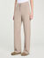 Knit rhinestone-covered trousers