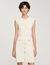 Rib knit short dress