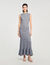 Knit maxi dress with studs