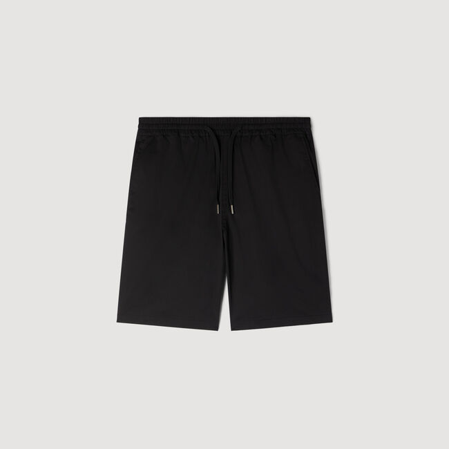 Cotton shorts with elastic waist