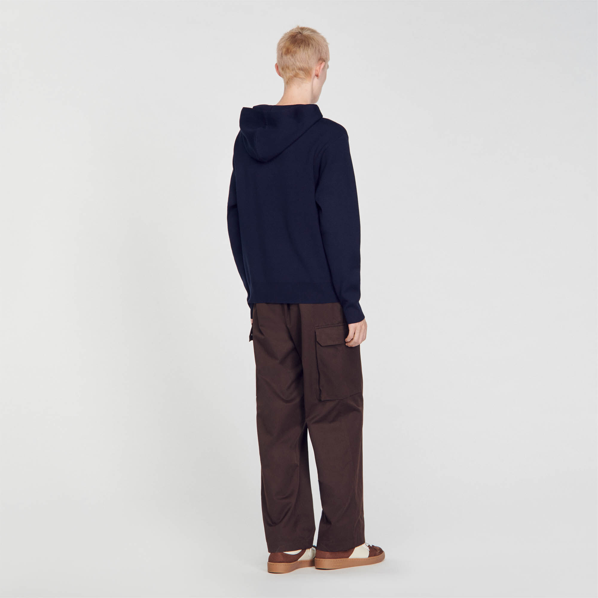 Knit hoodie
