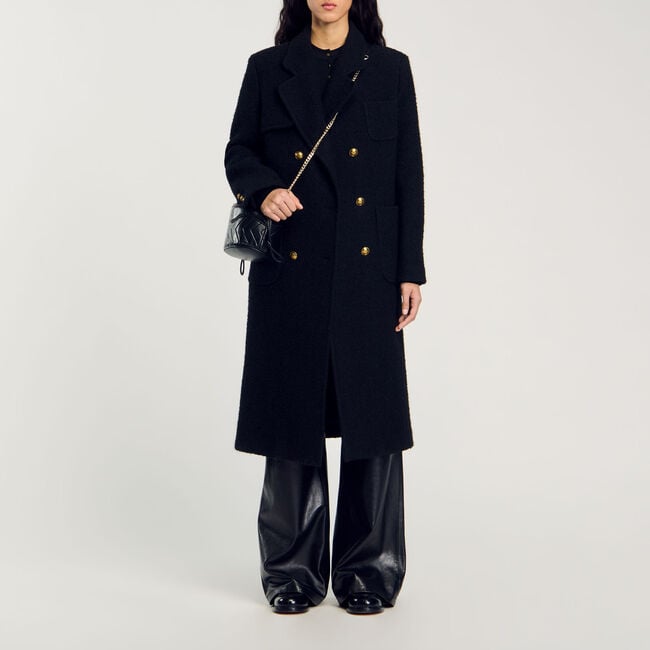 Long double-breasted coat