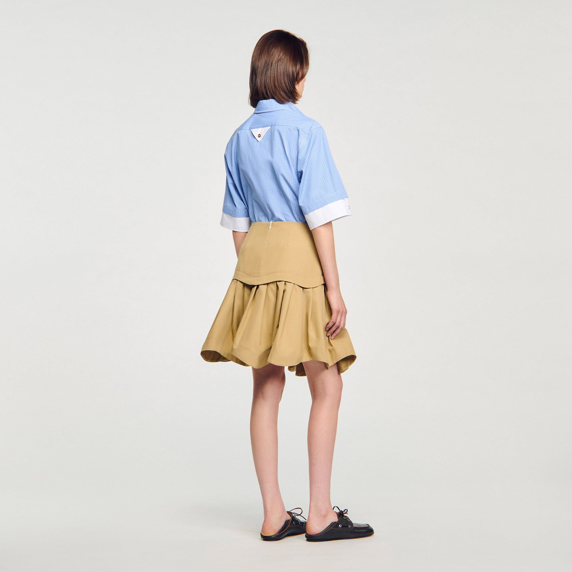 Short ruffled skirt