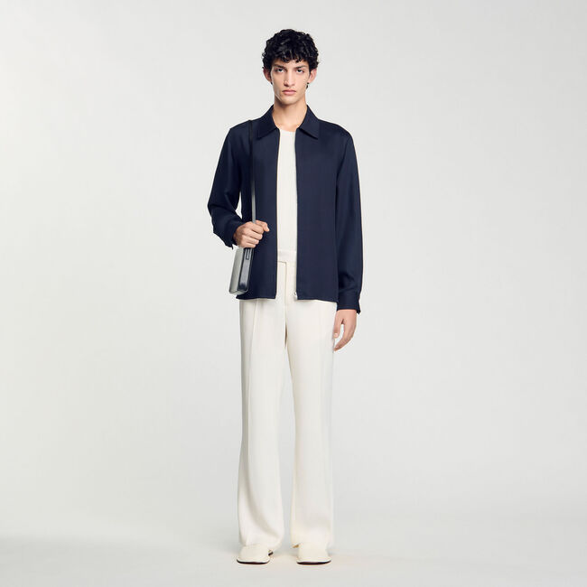 Zip-up shirt