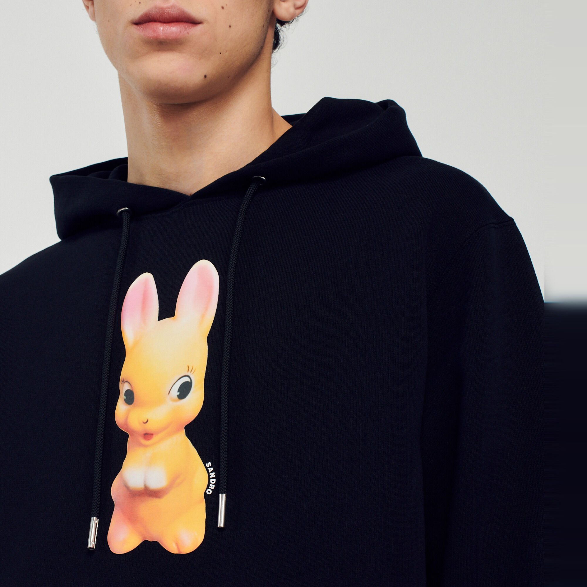 Rabbit print hoodie