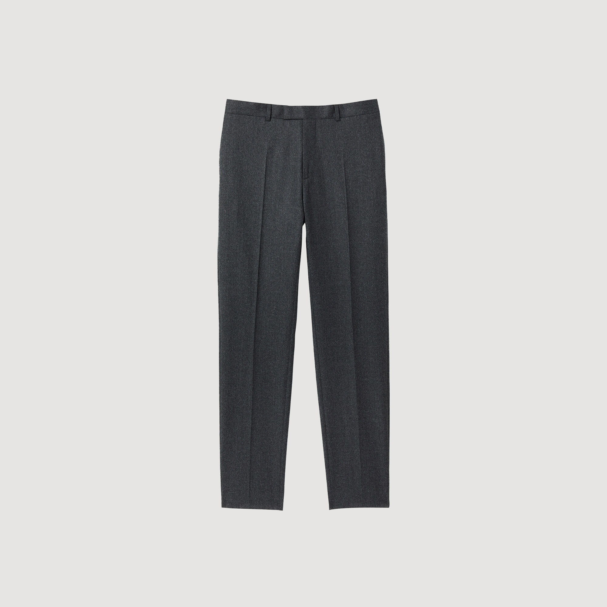 Flannel suit trousers