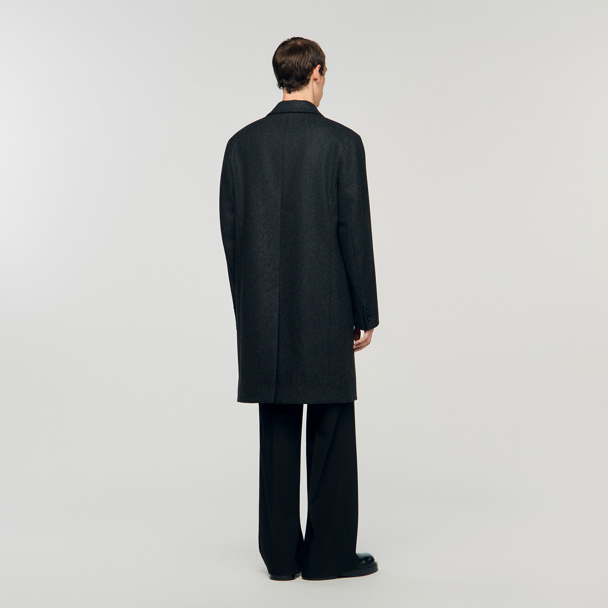 Wool broadcloth coat