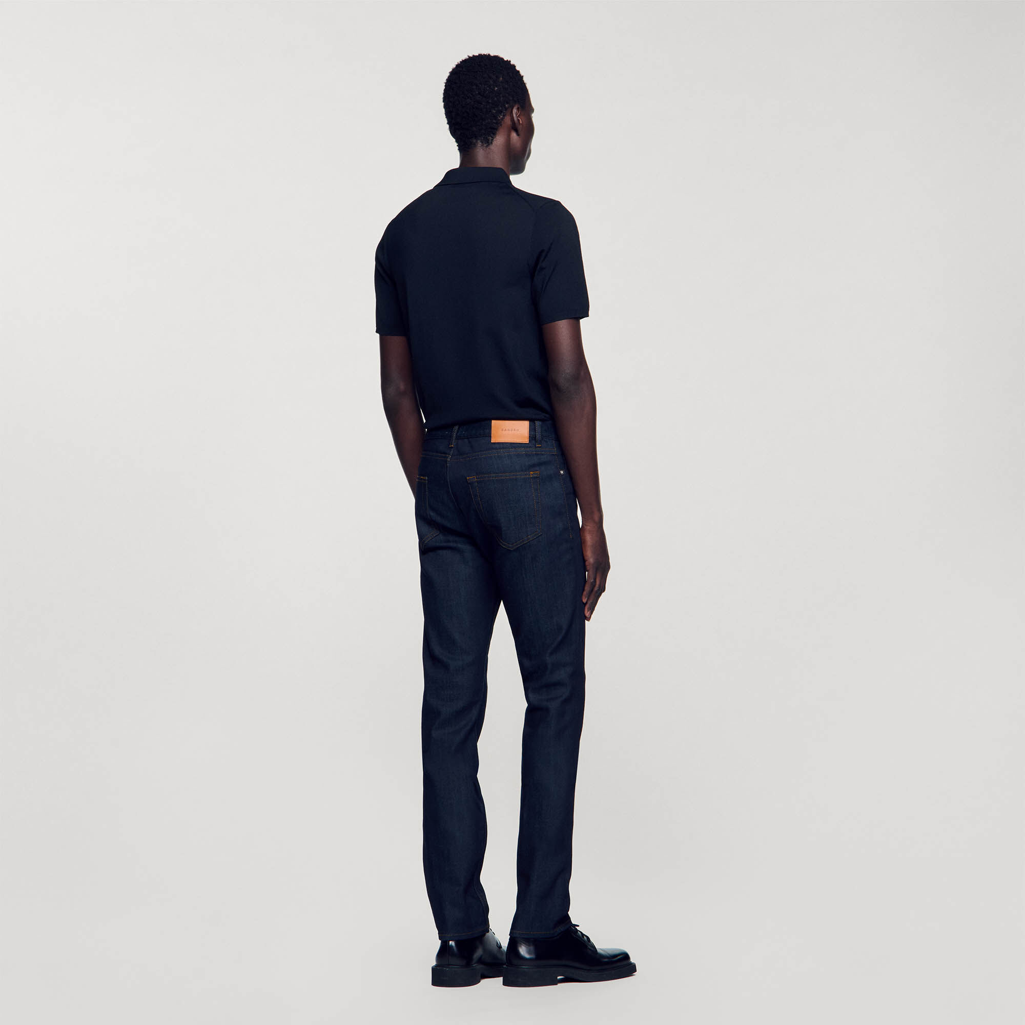 Waterless narrow cut jeans