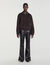 Double-faced leather collar jacket