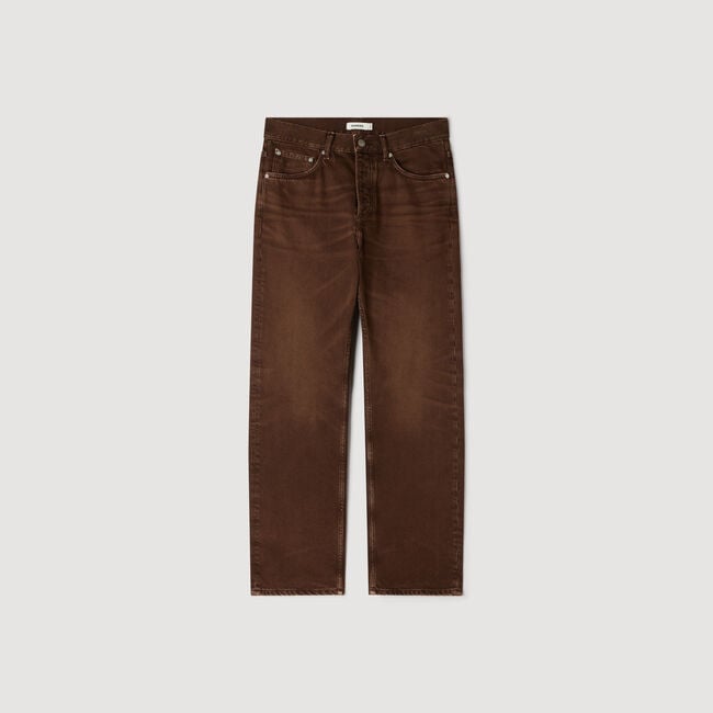 Regular washed-effect jeans