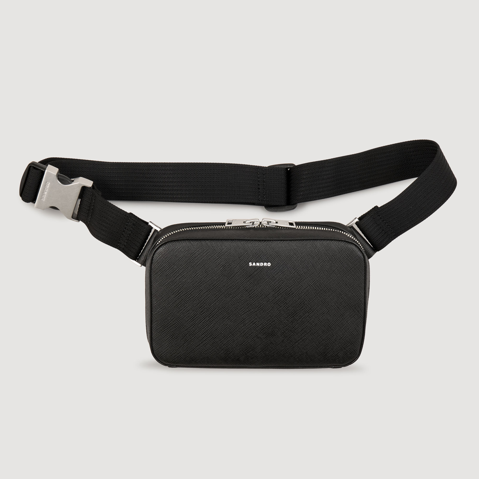 Small reconstitued leather bag