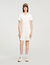 Short knit dress with polo neck