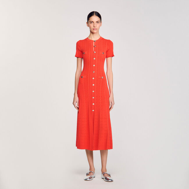 Knit maxi dress