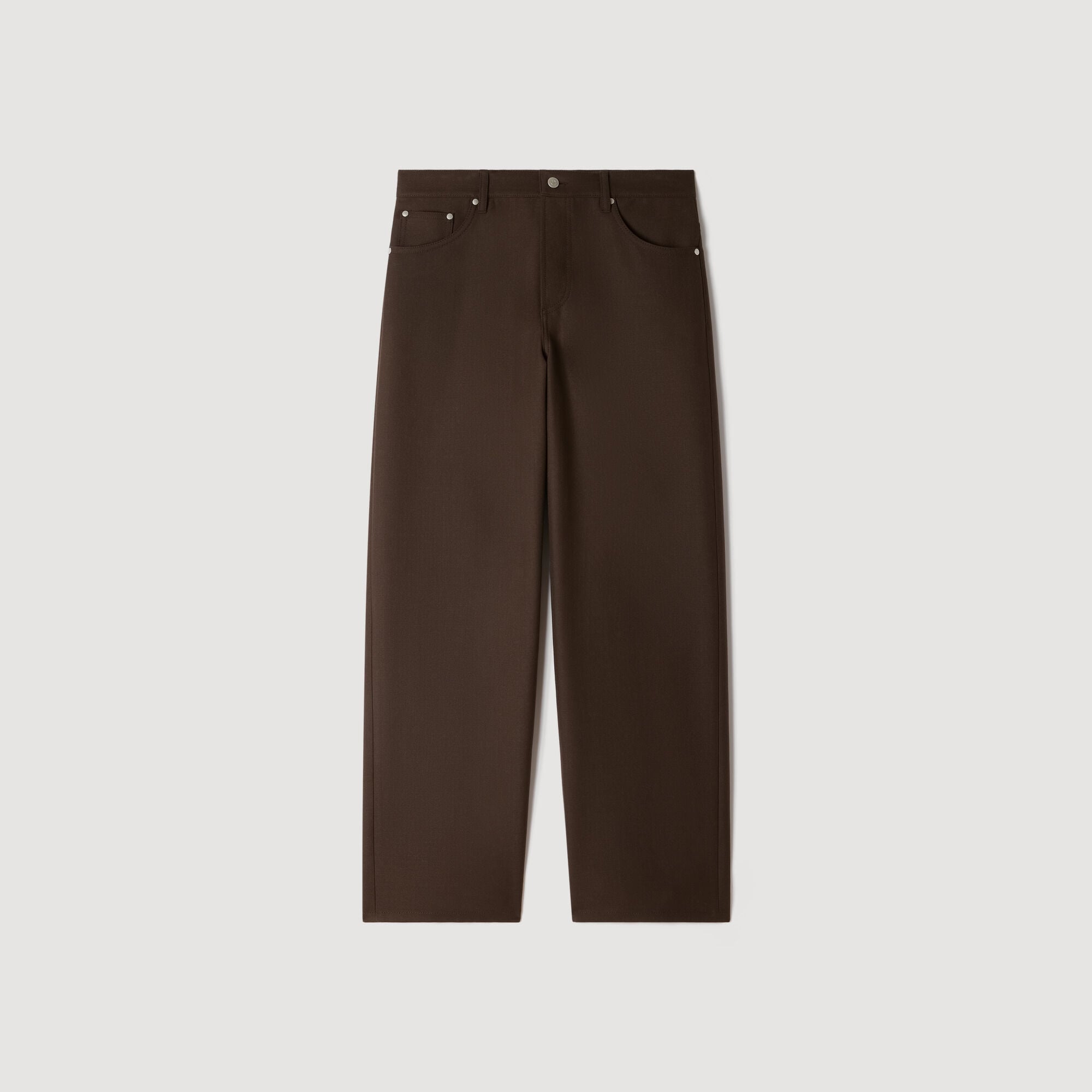 Straight-leg 5-pocket trousers