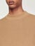 Rib knit crew neck jumper