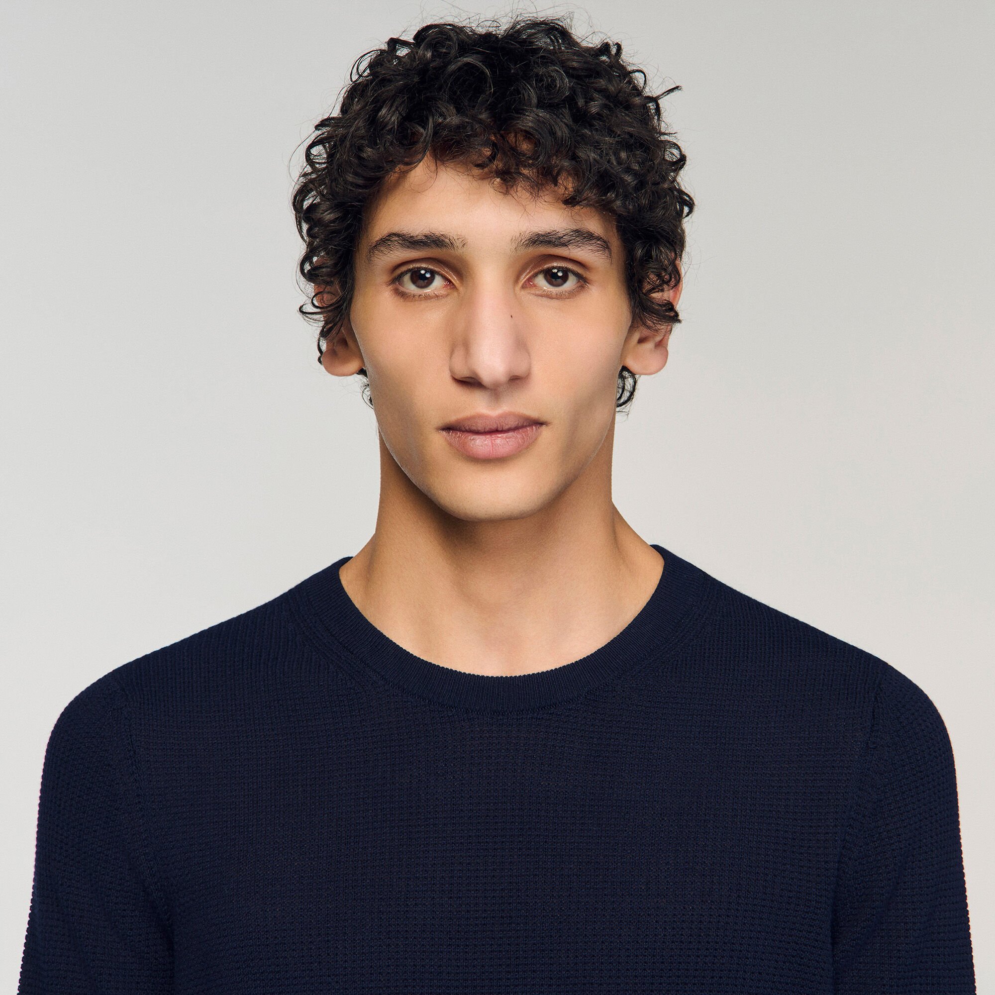 Textured knit jumper