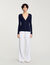 Rib knit cardigan