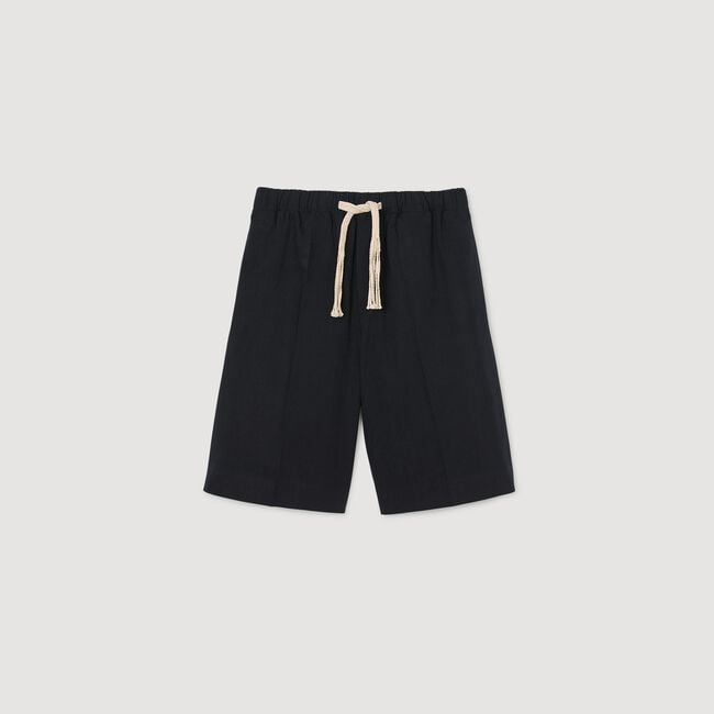 Elasticated waist cotton shorts