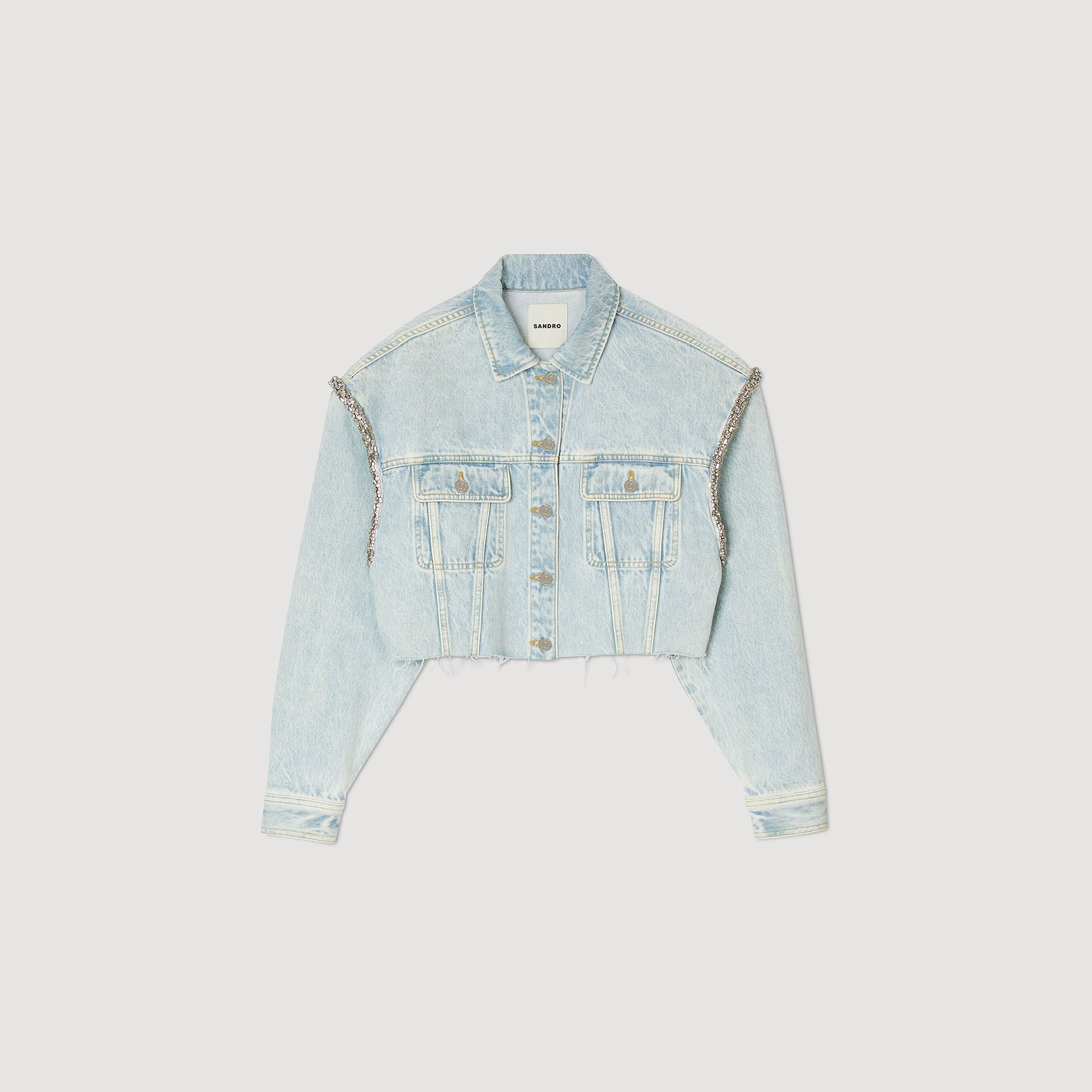 Cropped denim jacket