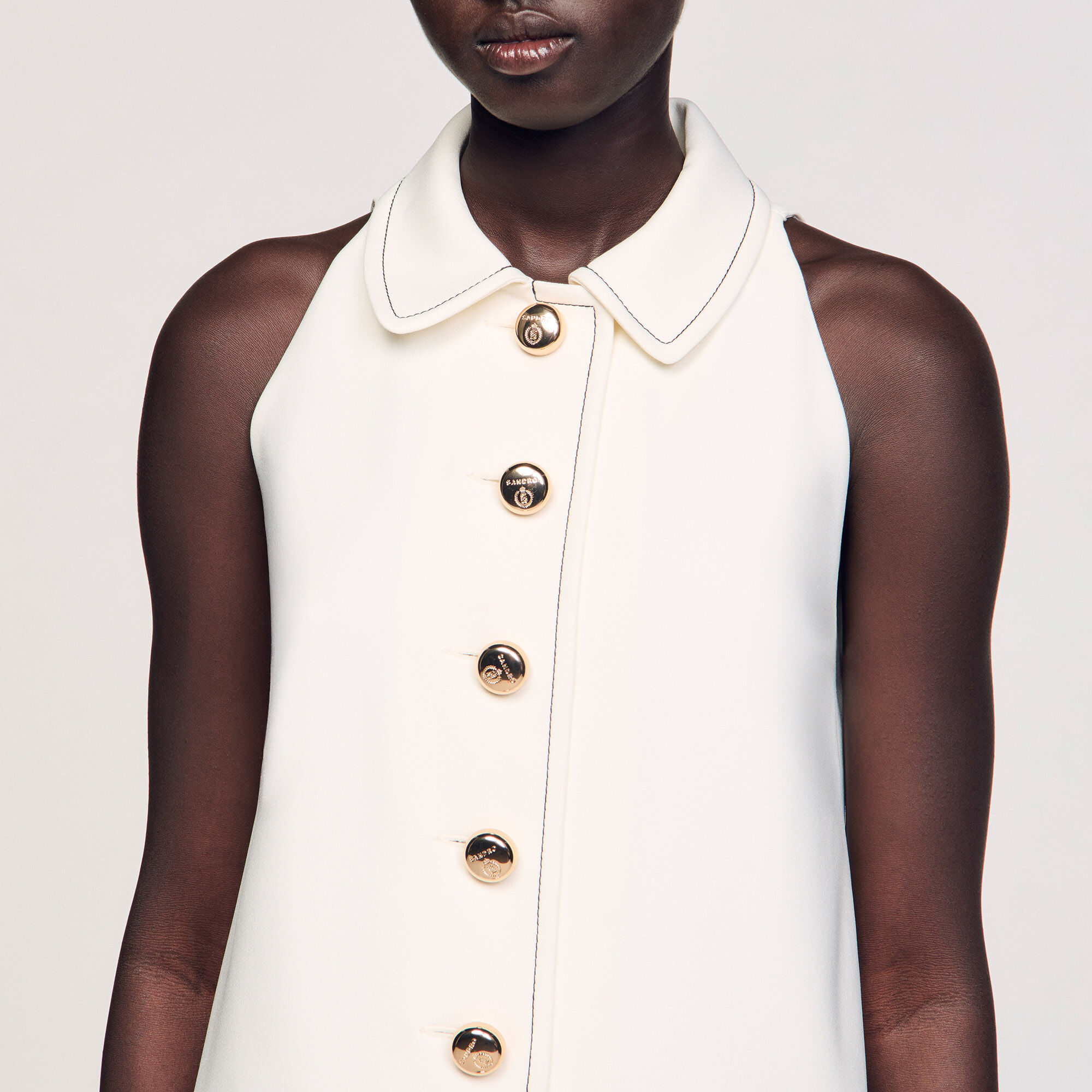 Peter Pan collar short dress