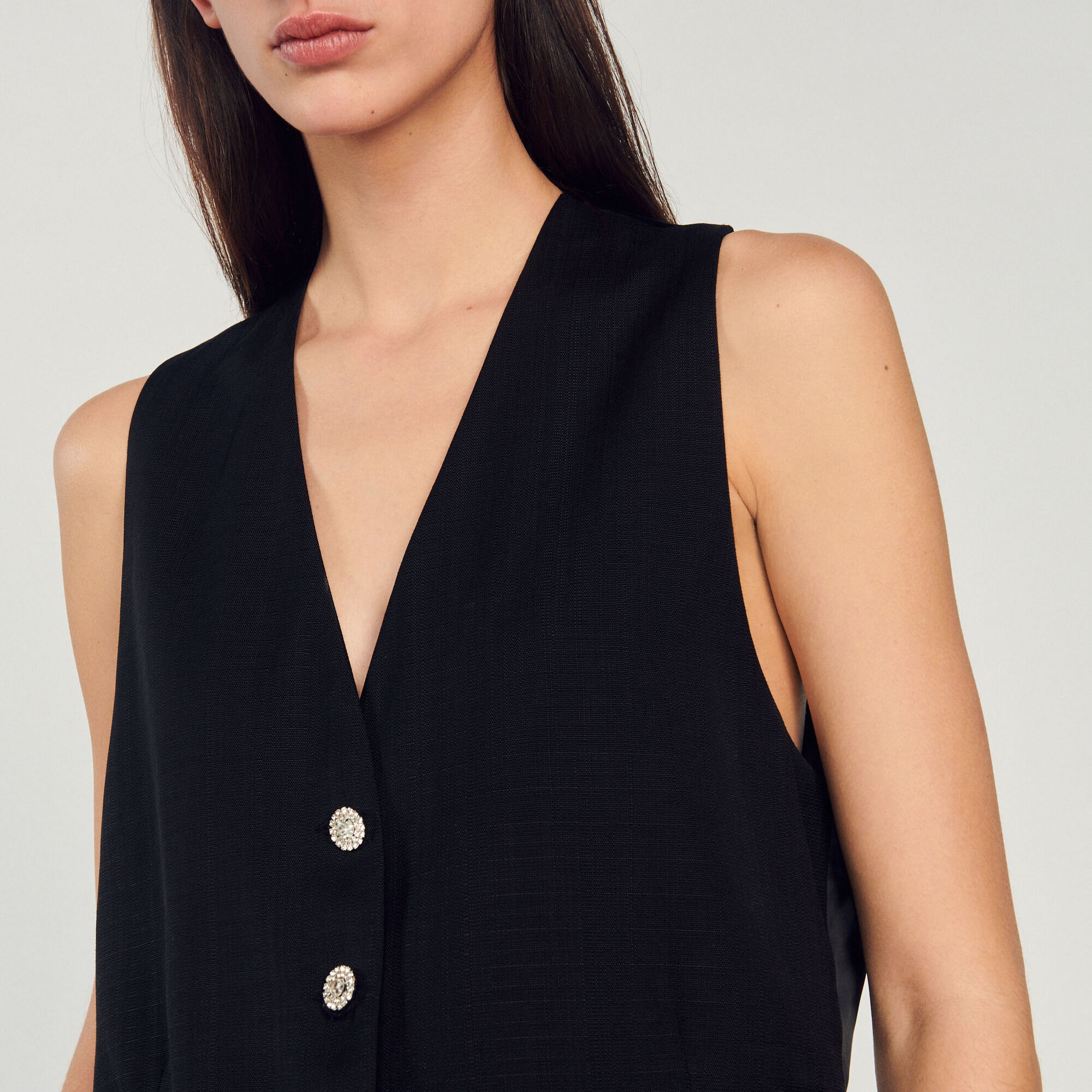 Masculine rhinestone waistcoat