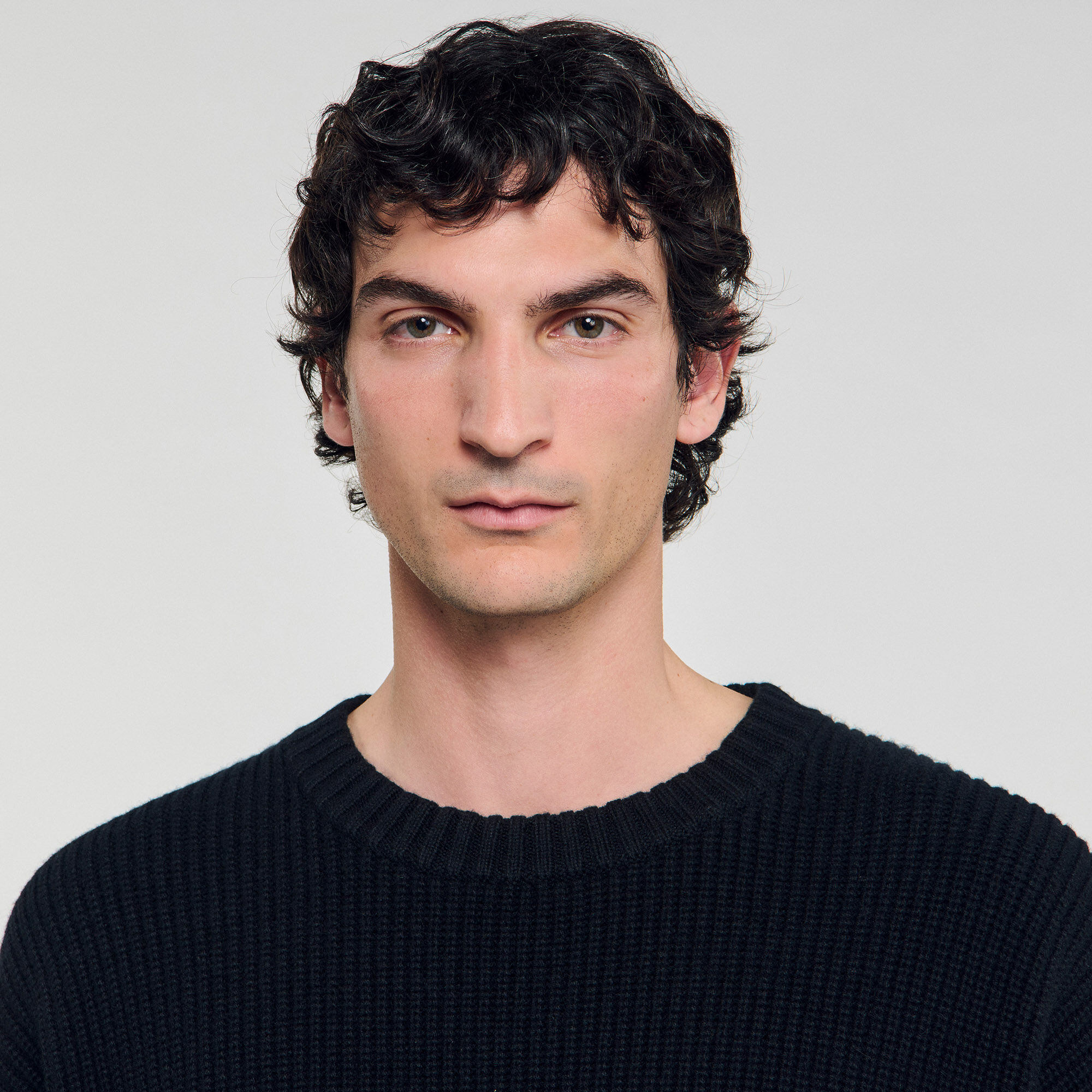 Rib knit jumper
